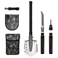 Dönges Multifunktionaler Klappspaten All-in-One, in Camouflage Tasche, olivgrün
