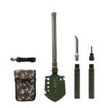 Dönges Multifunktionaler Klappspaten inkl. 3 Längen | Kombi Schaufel aus rostfreien Edelstahl | olivgrüne Klappschaufel für Survival, Wandern, Camping | Survival Ausrüstung mit camouflage Tragetasche