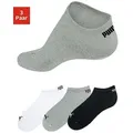 PUMA Sneakersocken (3-Paar) mit eingestricktem Markenlogo grau|schwarz 43-46
