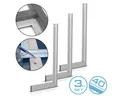 STAHLWERK Flachwinkel Aluminium-Anschlagwinkel-3er-Set, (3-St)