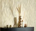 Guido Maria Kretschmer Tapete Vlies Blätter beige Glitzer 10148-14 (3,45€/1qm)