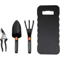Northix Gartenwerkzeugset Schwarz Orange 4 Teile