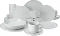 CreaTable, 16738, Chef Collection Weiss, Kombiservice 30-tlg, Porzellan
