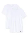 Skiny Herren Shirt Kurzarm 2er Pack Multipack 086912 Unterhemd, Weiß, M EU