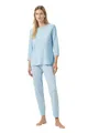 Mey Nachtwäsche Serie Simple Stripes Damen Schlafanzüge Alice Blue XL(44)