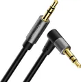 deleyCON 3m Klinke Audio Stereo AUX Kabel 3,5mm Klinkenkabel Audiokabel Winkelstecker Metallstecker Handy Smartphone Tablet Kopfhörer HiFi Receiver (Extra Dünn & Flexibel)