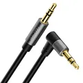 deleyCON 3,0m Klinke Audio Stereo AUX Kabel 3,5mm Klinkenkabel Audiokabel Winkelstecker Metallstecker Handy Smartphone Tablet Kopfhörer HiFi Receiver (Extra Dünn & Flexibel)