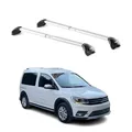 Dachträger Grundtäger für VW Caddy Alltrack 2015-2019 5 tür 100kg Alu Silber ABE