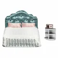 Schlafzimmer  Lundby Puppenhaus Småland Doppelbett Regal Radio