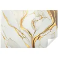 Wallarena Fototapete Marmor Glamour Gold Vlies Tapete Wohnzimmer Schlafzimmer Wandtapete, Glatt Vlies Struktur Vinyl, Modern, Struktur, Imitation, (Tapete, Vlies Fototapete), Vliestapete Steinoptik Wohnzimmer Schlafzimmer Tapete + Kleister grau 2.54 m x 1.84 m