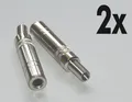 2x Klinke Kupplungen 6,3mm mono - Klinken löten - Metall