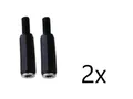 2x Klinkenkupplung 3,5mm . STEREO . Klinken Kupplungen . zum Löten