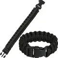 Mil-Tec Armband Militär Paracord Armband schwarz S