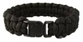 Mil-Tec Paracord Armband, 22 mm, Schwarz, S, Stoff, Ohne Stein