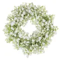Schleierkraut Kranz Weiß Blumenkranz Kunstblumen Hochzeit Deko Ø30cm