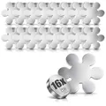 com-four® 16 Tischdeckenbeschwerer - Tischtuchgewichte aus Edelstahl - magnetische Tischtuchklammer - ca. 45g