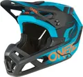 O'NEAL SL1 Helmet Strike Schwarz/Türkisblau/Größe L