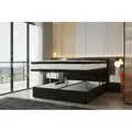 Bond Boxspringbett 180 X 200 Mit Bettkasten Mit Matratze Schwarz - Trada