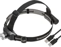 Brennenstuhl Akku LED Kopflampe LuxPremium KL 251 AF/Stirnlampe LED mit austauschbarem Akku und Rotlicht (250lm, IP44, CREE-LED, max. Leuchtdauer 40h, inkl. USB C Kabel) schwarz