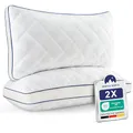 Gentle North Hochwertige Kopfkissen 40x80 cm groß in Hotelqualität - 2er Set Flauschige, gut gefüllte Schlafkissen für Allergiker geeignet (Ökotex 100 Zertifiziert) - 60° Waschbar