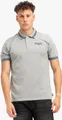 Herren Poloshirt normale Passform MARKHAM Marl Grey/Navy L Lonsdale
