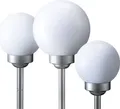 3er Set LED Solarleuchten für den Außenbereich