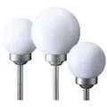 3er Set LED Solarleuchten für den Außenbereich