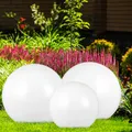 3er Set LED Garten Weg Solar Steck Leuchte Kugeln IP44 Außen Lampe weiß 8hrs