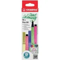 Stabilo Filzstifte Pen 68, 6818/8, Strichbreite 1mm, Zick-Zack-Tischset, 18 Stück