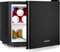 Klarstein Mini Kühlschrank Leise für Zimmer, Camping & Kosmetik, Kühlschrank Klein, Geheimversteck für Getränke & Snacks, Minikühlschrank Lautlos, Kühlschrank Mini 4,5-15°C, Minibar 17 L, Schwarz