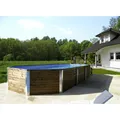 WEKA Ovalpool, grau/grün, BxHxL: 376 x 116 x 714 cm - beige