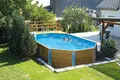 weka Massivholzpool 594 "Alles dabei" inkl. Technik Sandfilteranlage Maximum und Technikraum