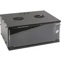 HMF 65704-02 Serverschrank Netzwerkschrank 4HE Unmontiert 19 Zoll Rack Schwarz