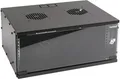 HMF Netzwerkschrank Serverschrank 19 Zoll 4 HE schwarz