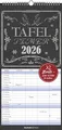Tafel Timer Familienplaner 2026 - Familienkalender 22x45 cm - 4 Spalten - Kalender mit Ferienterminen und vielen Zusatzinformationen - Wandkalender