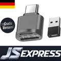Robuster Micro SD Kartenleser USB C - Tragbar mit Zinklegierung und LED-Anzeige