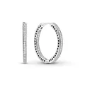 PANDORA Kreolen "Unendliche Herzen Kreolen" Silber Zirkonia 296319CZ