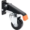 HMF Schwerlastrolle 7650, Lenkrolle, absenkbar, 65mm Ø, Polyurethan, Tragkraft 225kg, 4 Stück