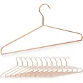 48 X Kleiderbügel, Für Hemden, Jacken & Hosen, Platzsparend, Metall, Drahtbügel, 42 Cm Breit, Schöne Bügel, Kupfer