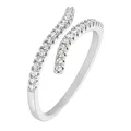 Heideman Ring Miranda Damen aus Edelstahl silber farbend poliert Damenring für Frauen mit Stein Zirkonia weiss