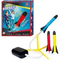 Günther Fluggerät 1556 Air Rocket 2 Raketenspiel, mit Startrampe & 3 Schaumstoffraketen, Länge 23 cm