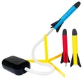 Günther Spiel Raketenspiel Air Rocket, Flugspiel mit 3 Schaumstoff-Raketen Startpumpe
