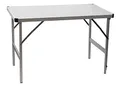 Aluminium Tisch mit fester Platte (120 x 70 x 73)