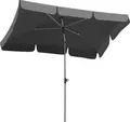 Mittelstockschirm Schneider Schirme Locarno 180 x 120 cm anthrazit mit UV-Schutz 50+, wasserabweisende Polyesterbespannu