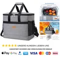 Kühltasche 30L Faltbar Lebensmitteltransport Kühlkorb Isoliertasche