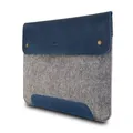 MacBook-Tasche aus echtem Leder und Fleece Laptop-Hülle für MacBook Pro und M...