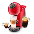 KRUPS Genio S KP3405 Espressomaschine, rot, 30 Kaffeesorten, 15 bar Druck