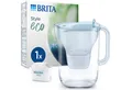 BRITA Wasserfilter Kanne Style eco blau inkl. 1 MAXTRA PRO Pure Performance Kartusche, Nachhaltige Kanne passt in den Kühlschrank & filtert Verunreinigungen