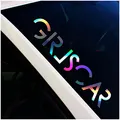 Finest Folia Frontscheibenaufkleber Schriftzug Girlscar Aufkleber für Windschutzscheibe Heckscheibe Frontscheibe Auto Fahrzeug Dekor Sticker FS128 (Hologramm, Außenklebend)