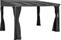 Sojag Aluminium Terrassenüberdachung St. Barth 812 Anthrazit 248x364x240 cm
